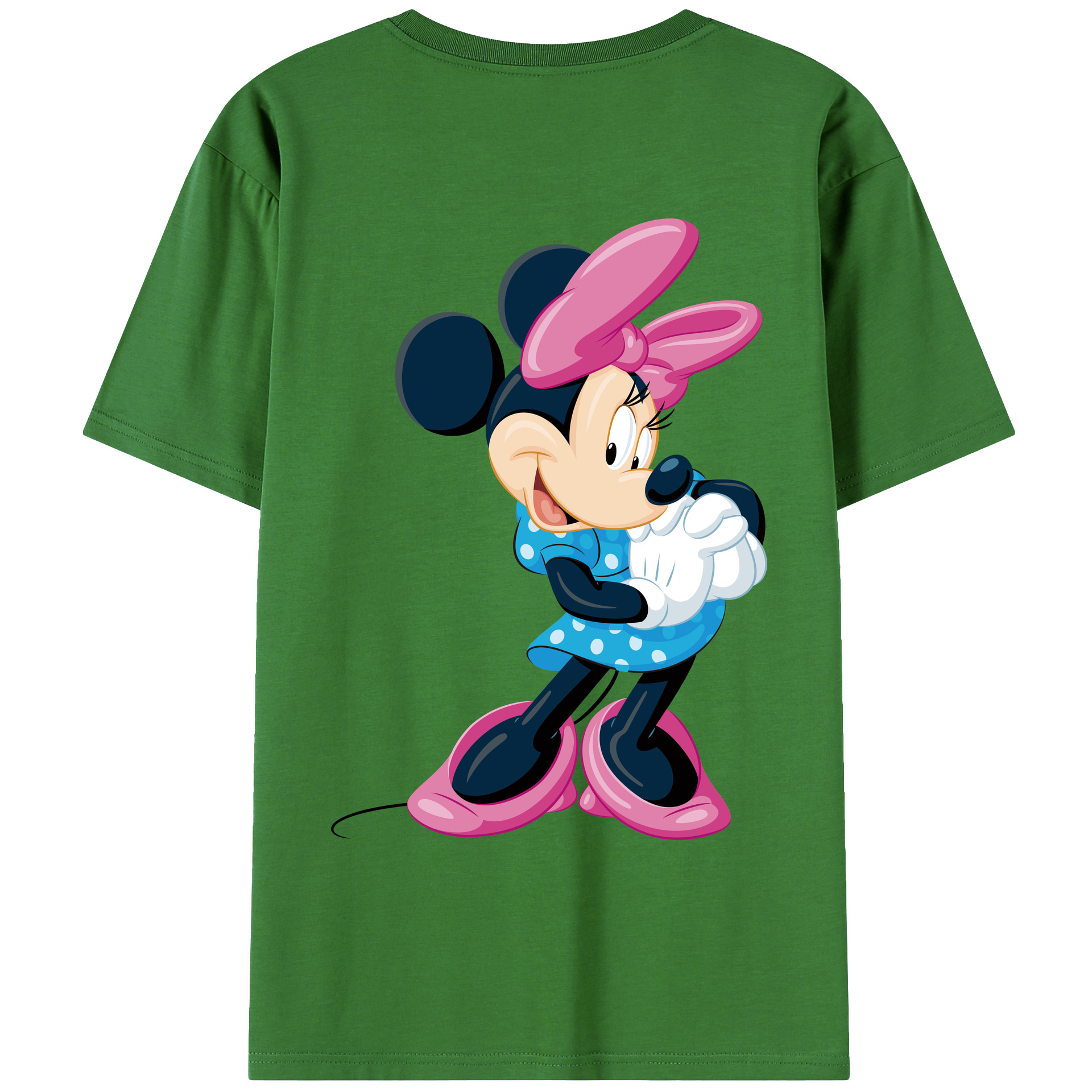 （画像用） ミッキーマウス Mickey Mouse レディース半袖Tシャツ(バックプリント)